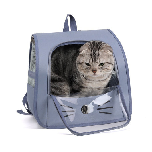 Borsa Trasportino per Gatti, Zaino per Gatti da Esterno, Traspirante e Portatile, Borsa a Spalla per Gatti e Cani di Piccola Taglia, Trasportino per Animali Domestici